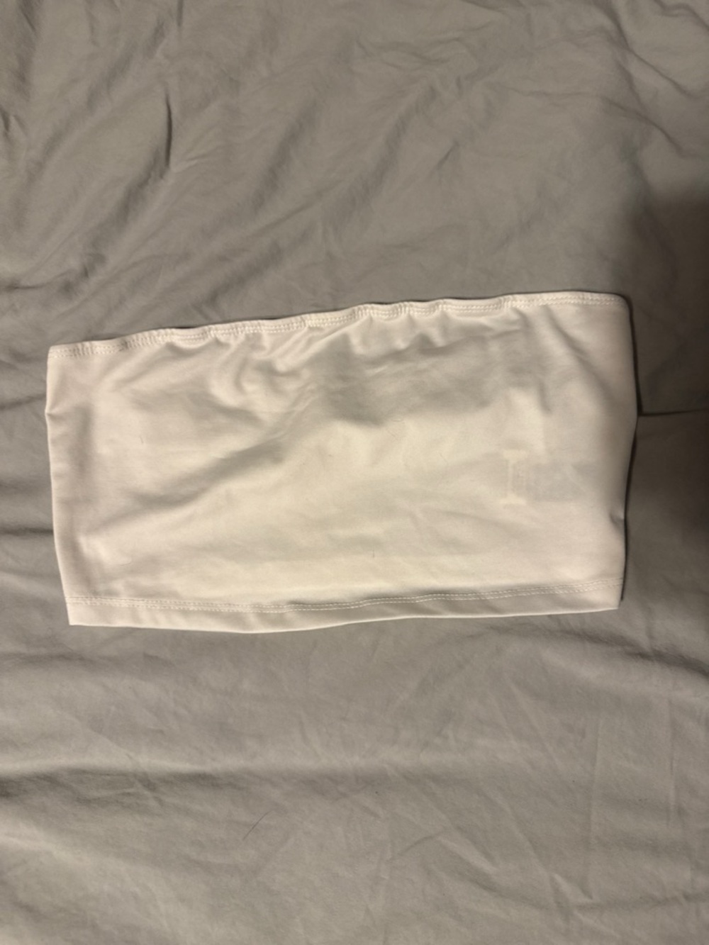 SHEIN White Seamless Bandeau Tube Top